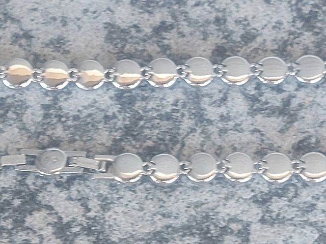 Parure argentata collana bracciale