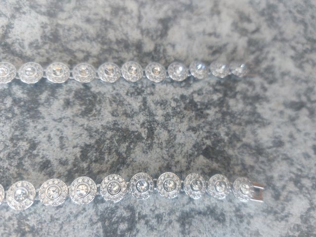 Parure argentata collana bracciale