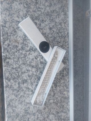 Parure argentata collana bracciale