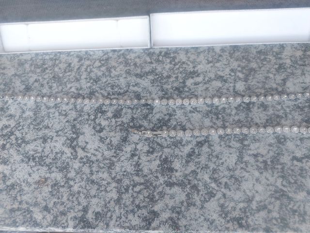 Parure argentata collana bracciale