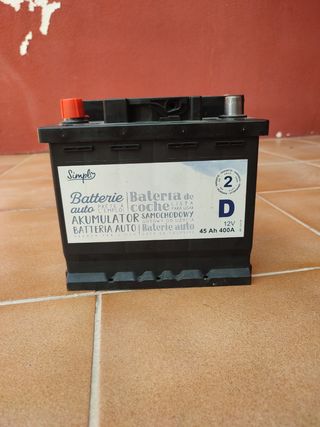 Batería Coche Simple 45Ah 400A 12V