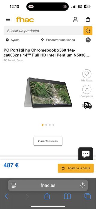 Portatil HP Tactil