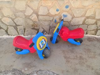 Motos infantiles plástico - 2 unidades
