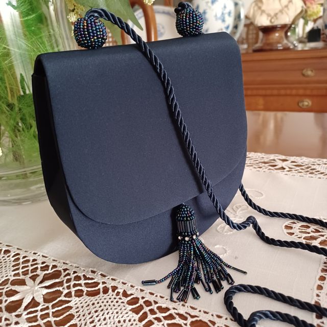 Bolso Menbur azul marino - Bolitas