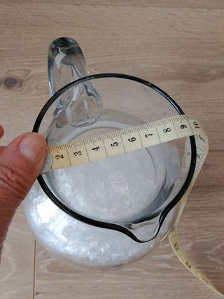 Jarra agua cristal vintage