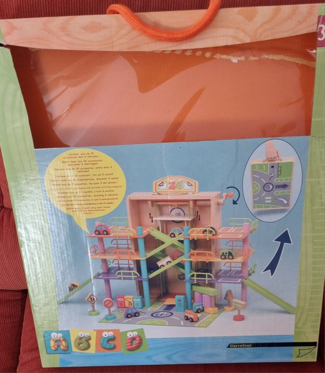 Maletín garaje madera infantil