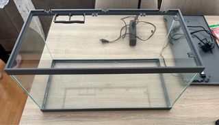Pecera 60l - Acuario de cristal, filtro y tira led