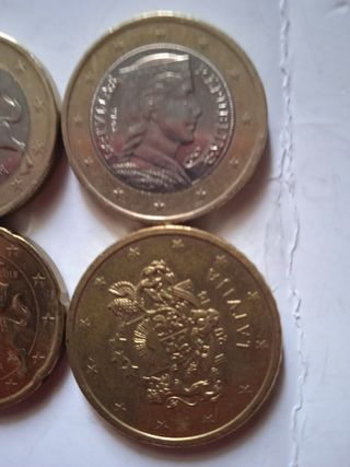 Monete euro Lettonia 