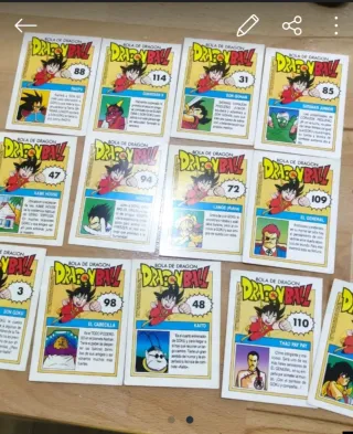 12 Cromos Dragon Ball - ¡Coleccionables!