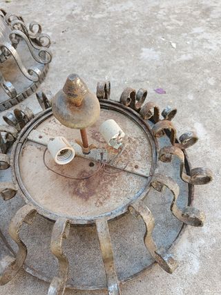 Lampara hierro forjado