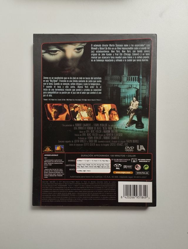 DVD de la película "New York, New York"