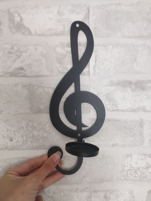 2 Portavelas clave Sol y corchea