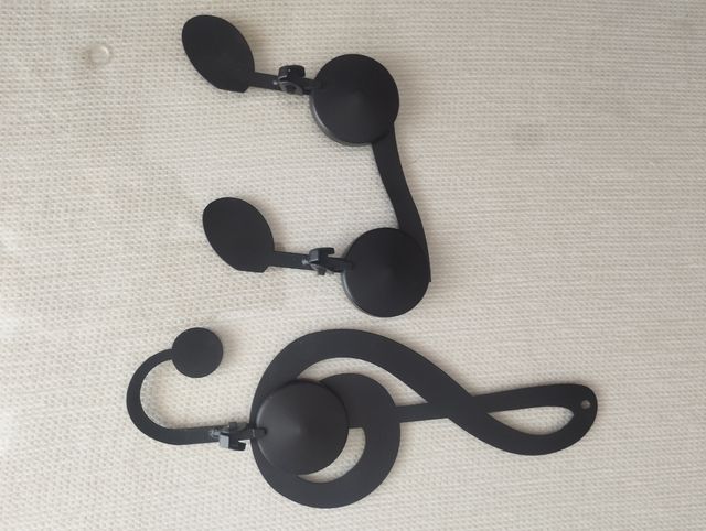 2 Portavelas clave Sol y corchea