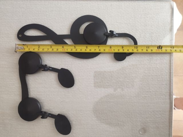 2 Portavelas clave Sol y corchea