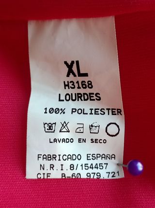 Vestido ocasiones fucsia T-XL