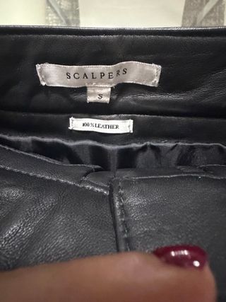 Falda negra Scalpers - Piel 100% nueva