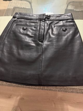 Falda negra Scalpers - Piel 100% nueva