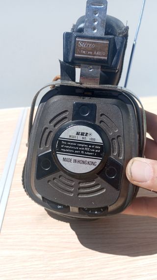 Auriculares radio vintage