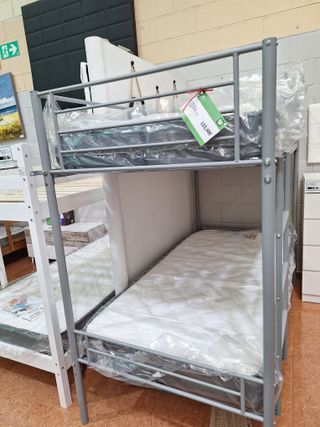 Litera Metalica Doble Cama 90cm + Colchones