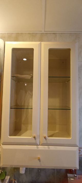 Armario baño blanco - 2 puertas