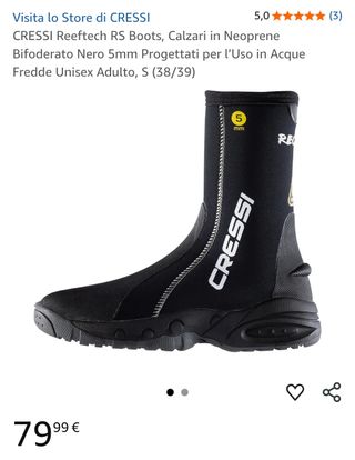 CRESSI Reeftech RS Boots, Calzari in Neoprene