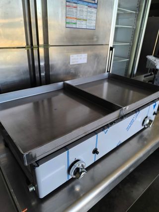 Plancha a gas doble 