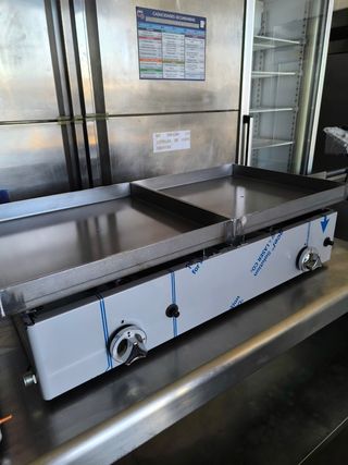 Plancha a gas doble 