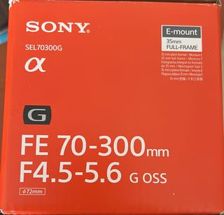 Teleobjetivo Sony fullframe