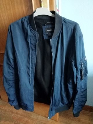 Cazadora Bomber chico Pull&Bear Azul - Talla M