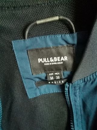 Cazadora Bomber chico Pull&Bear Azul - Talla M