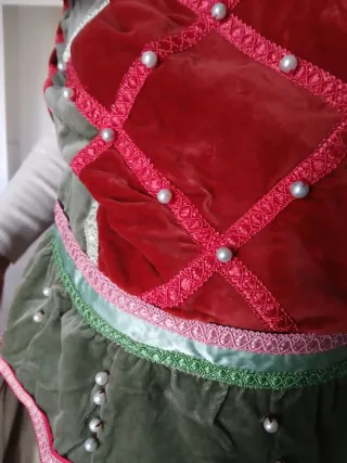 Traje medieval mujer terciopelo