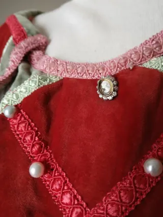 Traje medieval mujer terciopelo