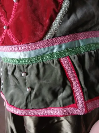 Traje medieval mujer terciopelo