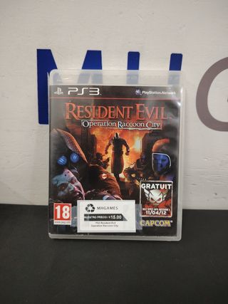 PS3 Resident Evil Operation Raccon City