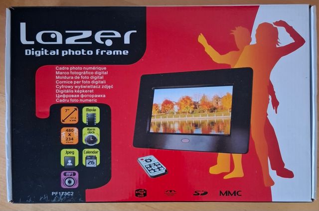 Marco digital Lazer fotos y vídeo