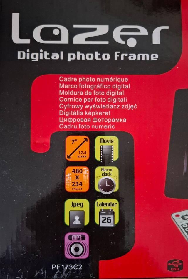 Marco digital Lazer fotos y vídeo