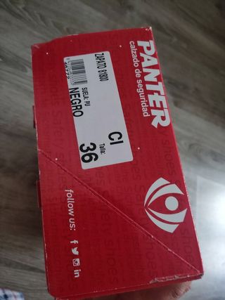 Zapatos seguridad PANTER - negros