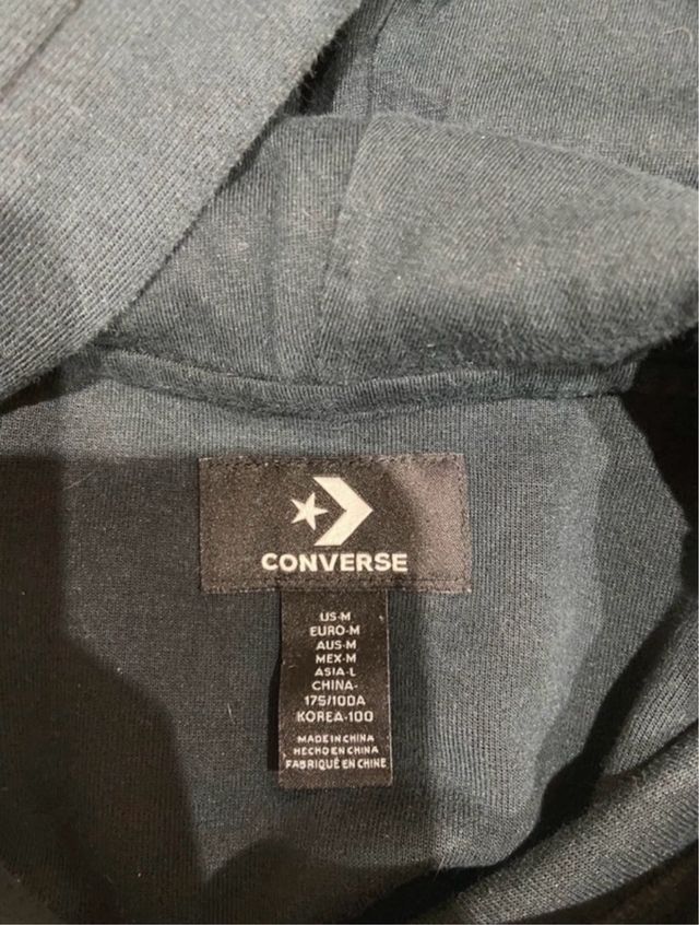Sudadera Converse negra