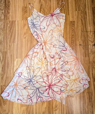 Vestido midi tirantes estampado floral