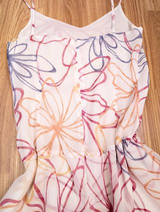 Vestido midi tirantes estampado floral
