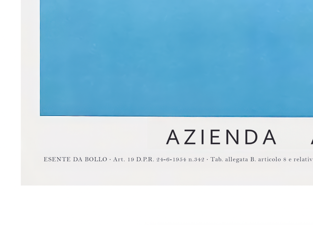 POSTER FINALE LIGURE VINTAGE ITALIANO DE 1954