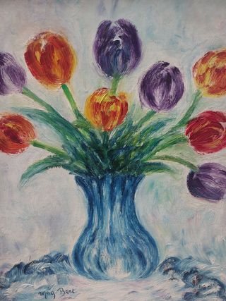 MAG BERT OLEO TELA  FLOREO 41X34