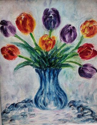 MAG BERT OLEO TELA  FLOREO 41X34