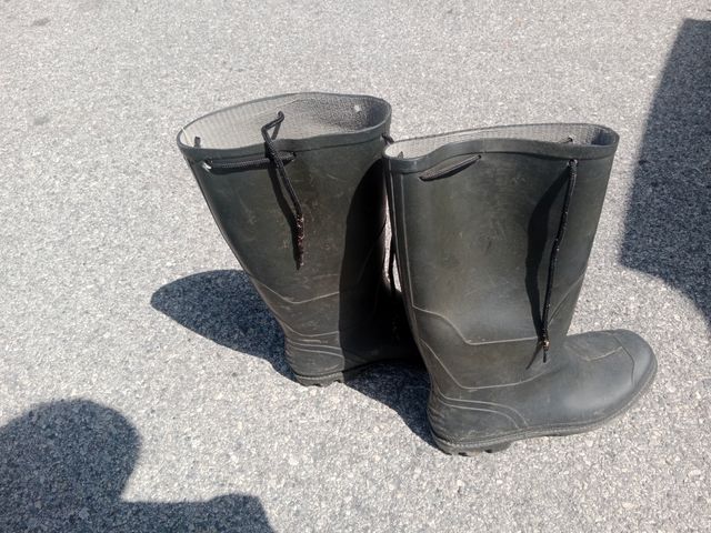 Botas agua negras altas