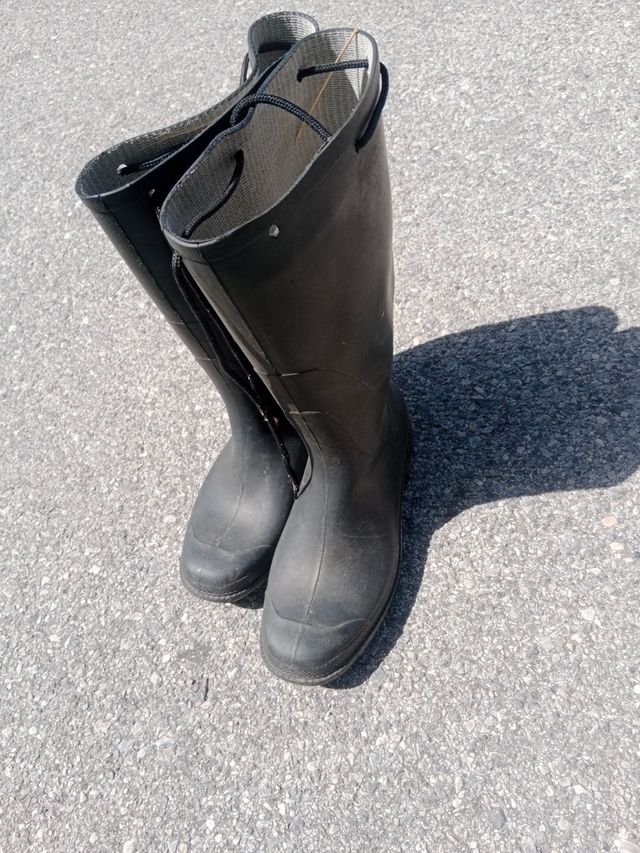 Botas agua negras altas