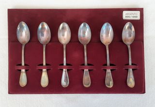 Set 6 cucchiani Argento 800 vintage