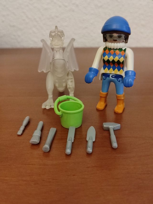 Playmobil escultora hielo.
