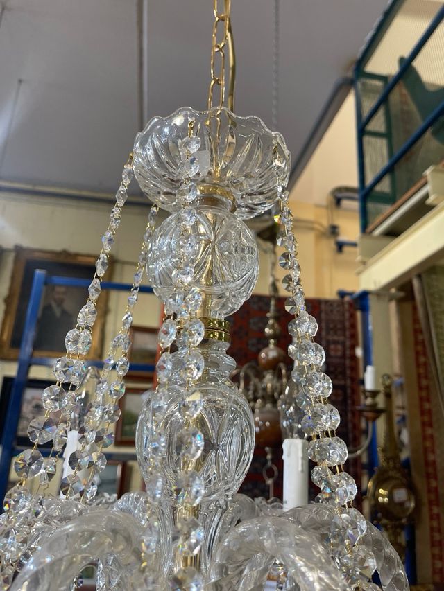 Lámpara de techo 6 luces cristal