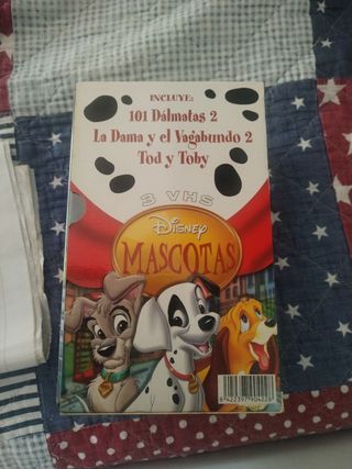 Pack VHS Disney: 101 Dálmatas, La Dama y el Vagabu