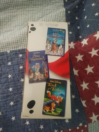 Pack VHS Disney: 101 Dálmatas, La Dama y el Vagabu